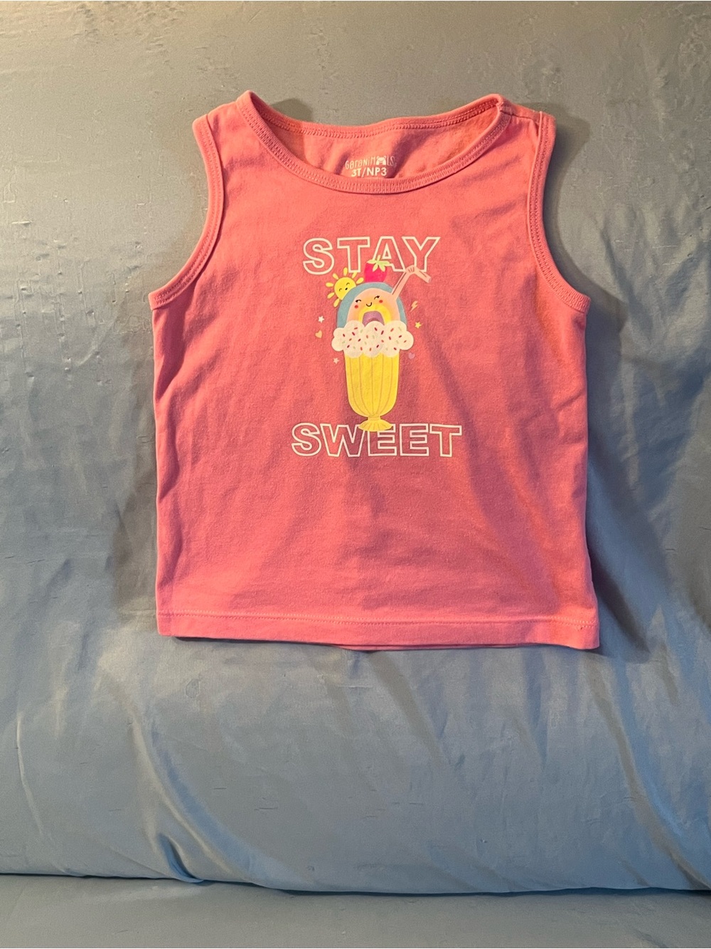 Garanimals Pink 'Stay Sweet' Ice Cream Graphic Tank
